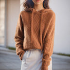 Molly - Women's Cable Knit Hoodie