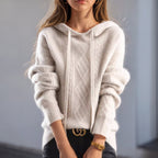 Molly - Women's Cable Knit Hoodie