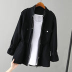 Natalia - Women's Utility Drawstring Windbreaker Jacket