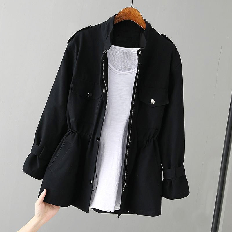Natalia - Women's Utility Drawstring Windbreaker Jacket