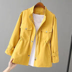 Natalia - Women's Utility Drawstring Windbreaker Jacket