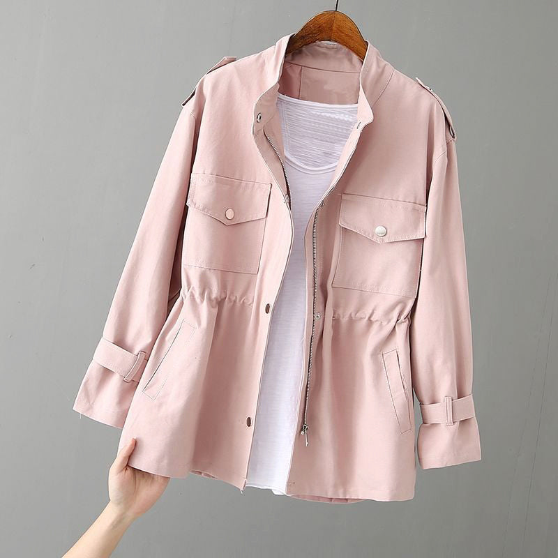 Natalia - Women's Utility Drawstring Windbreaker Jacket