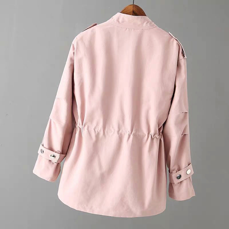 Natalia - Women's Utility Drawstring Windbreaker Jacket