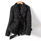 Natalie - Women's Belted Quilted Down Jacket