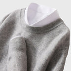 Nate - Men's Crew Neck Fine Knit Sweater