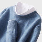 Nate - Men's Crew Neck Fine Knit Sweater