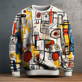 Oliver - Men's Abstract Graphic Crewneck Sweater