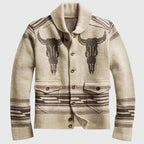 Rafael - Men's Western Motif Knit Cardigan