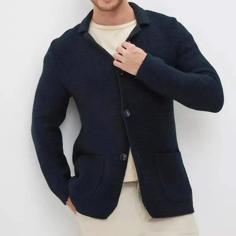 Rodrigo - Men's Cozy Button-Front Knitted Cardigan