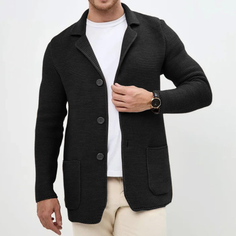 Rodrigo - Men's Cozy Button-Front Knitted Cardigan