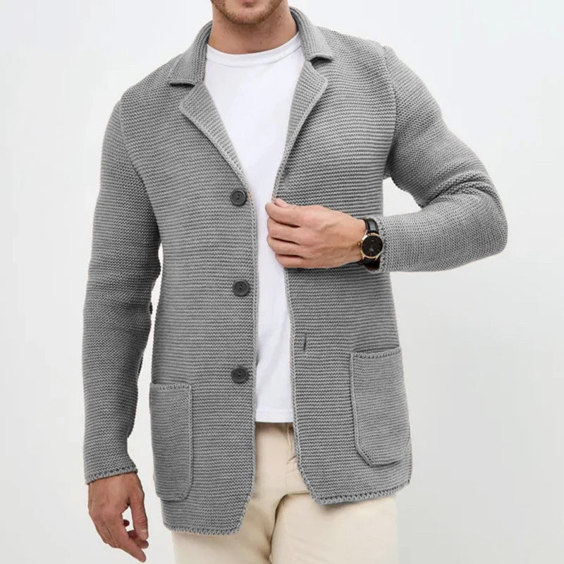 Rodrigo - Men's Cozy Button-Front Knitted Cardigan