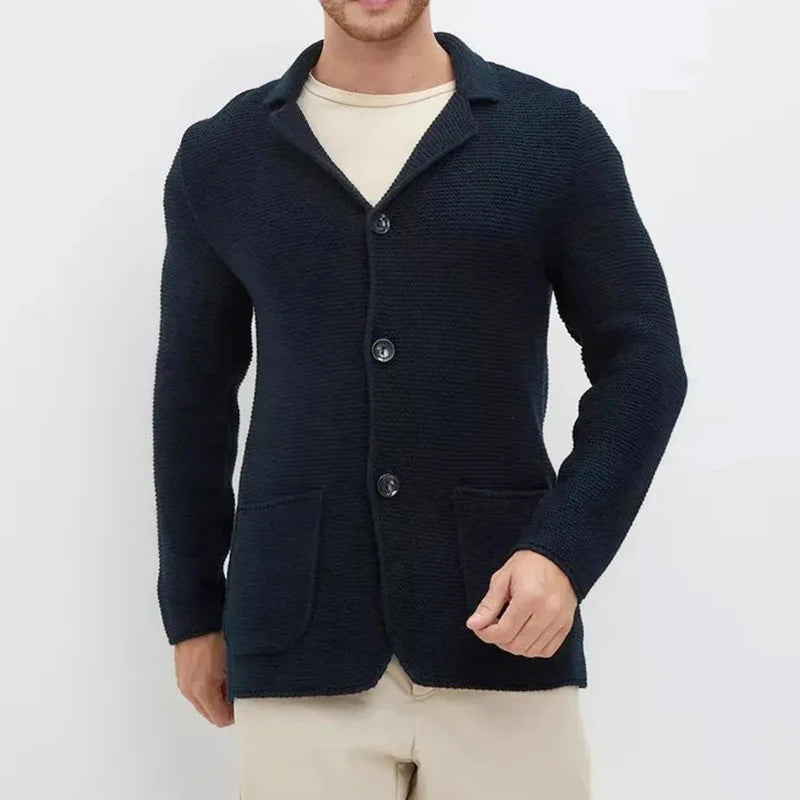 Rodrigo - Men's Cozy Button-Front Knitted Cardigan