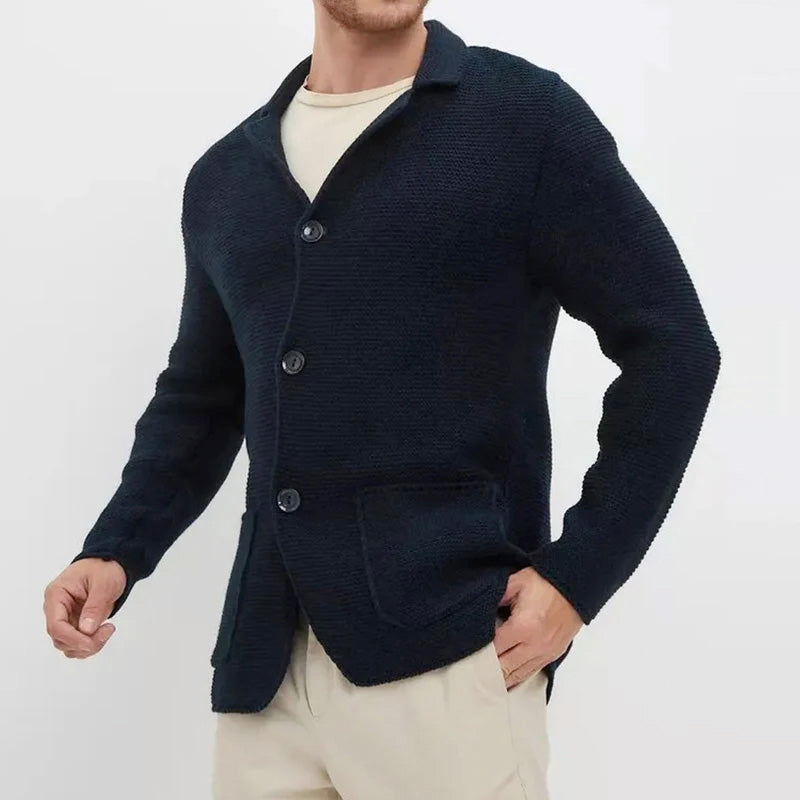 Rodrigo - Men's Cozy Button-Front Knitted Cardigan