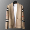 Rowan - Men's Plaid Stripe Sleeve Cardigan