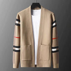 Rowan - Men's Plaid Stripe Sleeve Cardigan