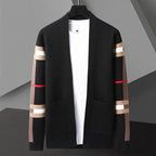 Rowan - Men's Plaid Stripe Sleeve Cardigan
