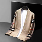 Rowan - Men's Plaid Stripe Sleeve Cardigan