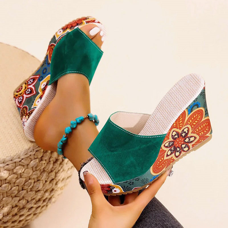 Ryleigh - Women's Bohemian Platform Wedge Sandals