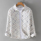 Samuel - Men's Textured Plaid Button-Down Shirt