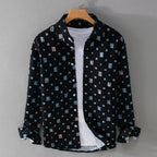 Samuel - Men's Textured Plaid Button-Down Shirt