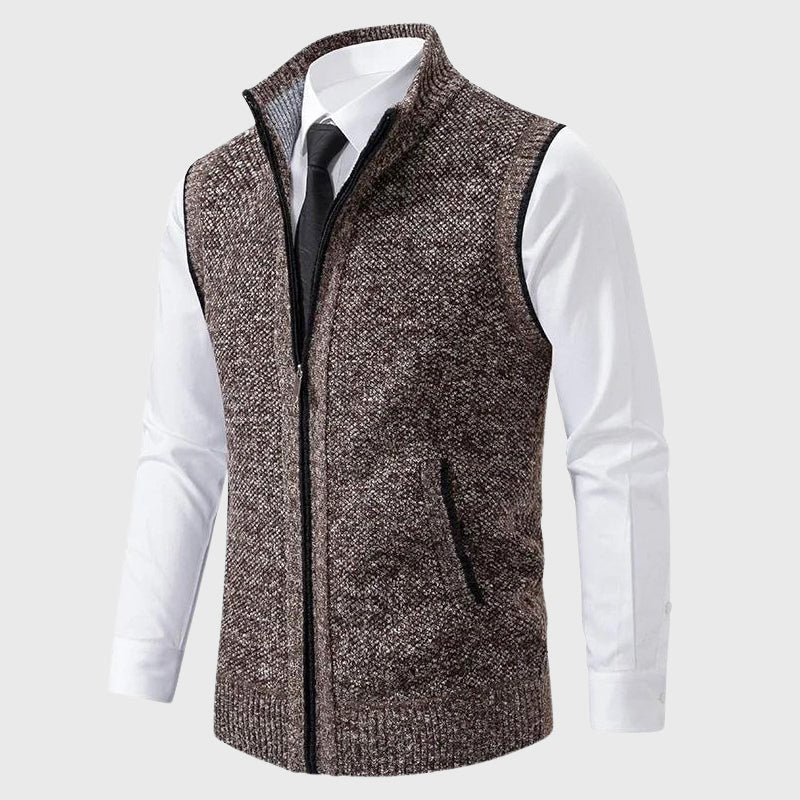 Timothy - Men's Zip-Up Sweater Vest