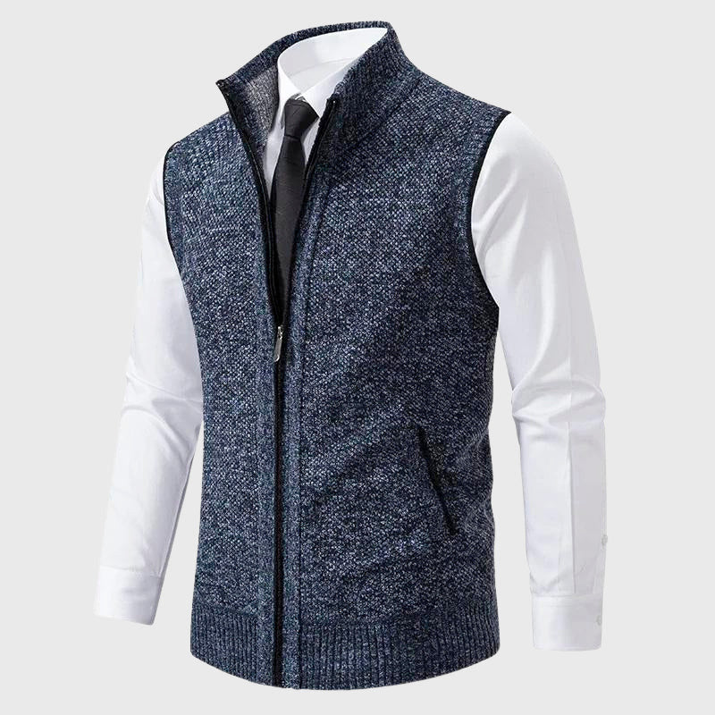 Timothy - Men's Zip-Up Sweater Vest