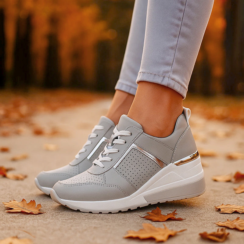 Trinity - Women's Lace-Up Platform Casual Sneakers