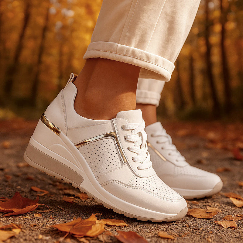Trinity - Women's Lace-Up Platform Casual Sneakers