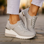Trinity - Women's Lace-Up Platform Casual Sneakers