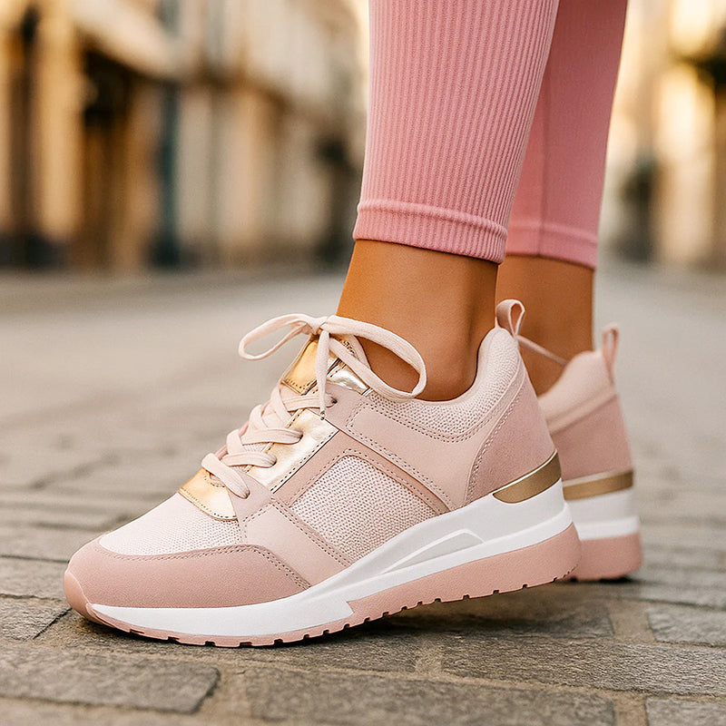 Trinity - Women's Lace-Up Platform Casual Sneakers