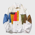 Troy - Men's Colorblock Patchwork Denim Jacket