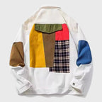 Troy - Men's Colorblock Patchwork Denim Jacket
