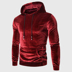 Tyler - Men's Hooded Velour Pullover