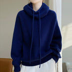 Valeria - Women's Casual Wool Knit Hoodie