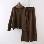 Vera - Women's Knit Zip-Up Two-Piece Set