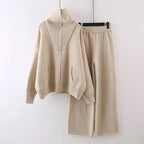 Vera - Women's Knit Zip-Up Two-Piece Set