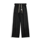 Vincent - Men's Corduroy Pants with Contrast Side Stripe