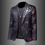 Wesley - Men's Floral Jacquard Blazer