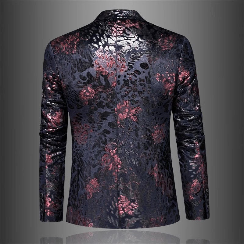 Wesley - Men's Floral Jacquard Blazer