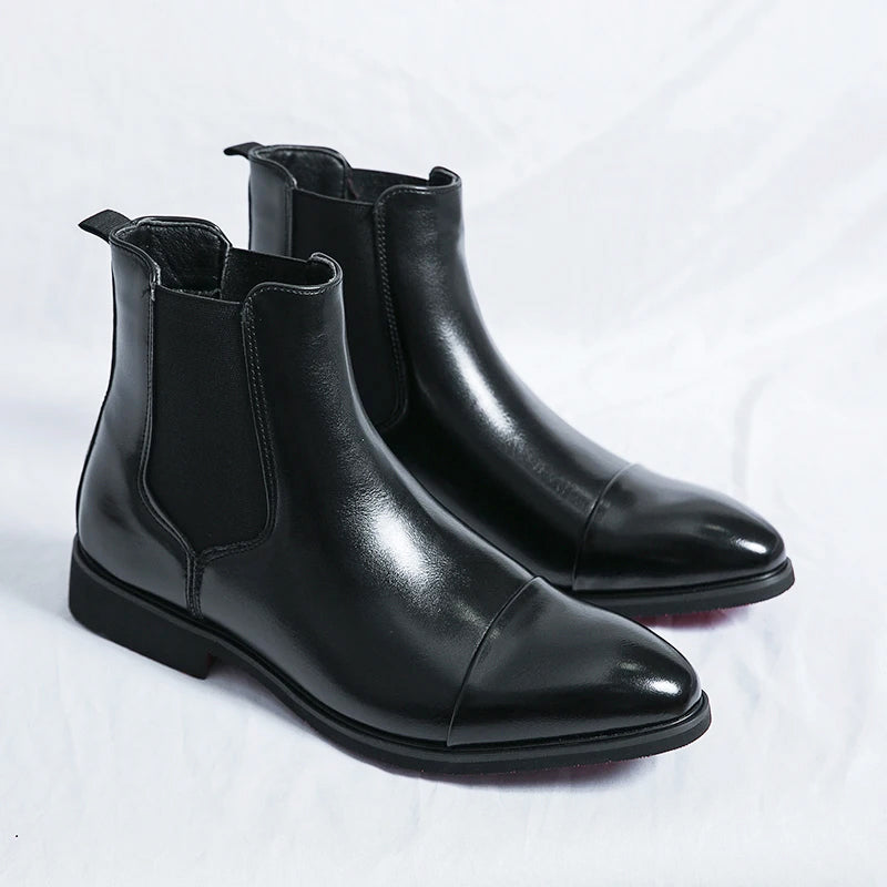 Xavier - Men's Signature Leather Chelsea Boots