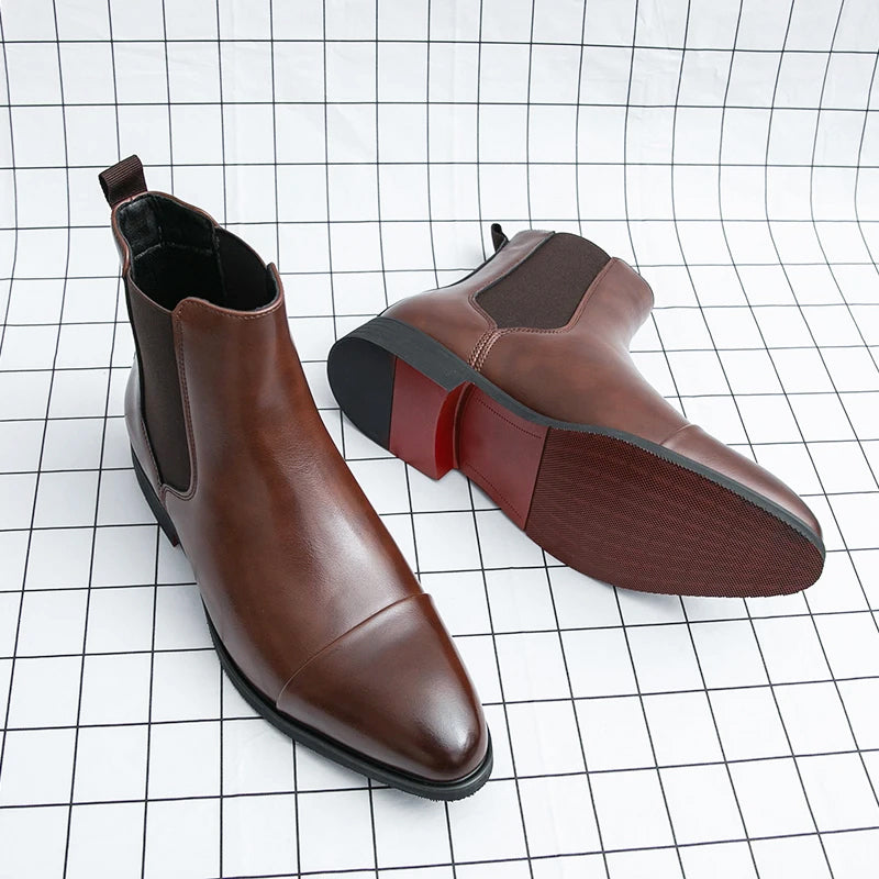 Xavier - Men's Signature Leather Chelsea Boots