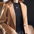Zoey - Women's Tailored Notch Lapel Wool Blend Blazer