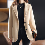 Zoey - Women's Tailored Notch Lapel Wool Blend Blazer