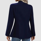 Adalyn - Women's Double-Breasted Blazer with Silver Buttons