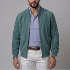 Aldrich - Men's Suede-Textured Zip Jacket