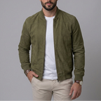 Aldrich - Men's Suede-Textured Zip Jacket