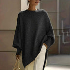 Antonia - Women's Round Neck Batwing Oversized Sweater 2