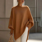 Antonia - Women's Round Neck Batwing Oversized Sweater 3