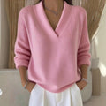 Ariel - Women's V-Neck Loose Comfy Sweater 1
