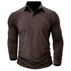 Arthur - Men's Long-Sleeve Polo with Buttoned Collar